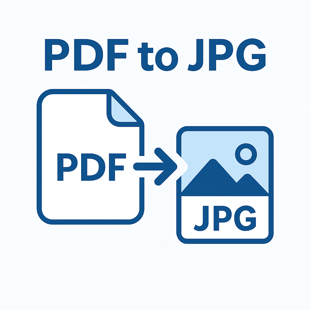PDF to JPG converter tool interface illustration